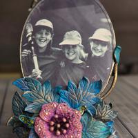 Cornice decorativa vintage con foto d’epoca