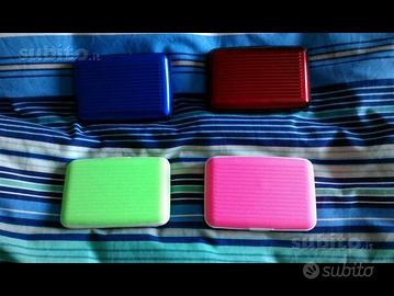 Portafoglio portacarte/tessere in alluminio NUOVO