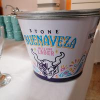 Secchiello alluminio porta ghiaccio  con due manic