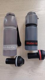 borracce filtranti "WATER TO GO" per escursioni