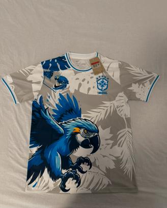 Maglia Brasile Nike Ara Blu Tropicale – Taglia L