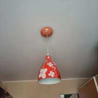 Lampadario da cameretta rosso