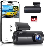 GKU Dash Cam Auto 4K,Dash Cam con UHD 2160P