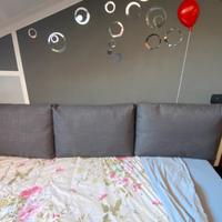 Cuscini schienale divano grigio