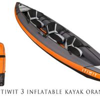 ITIWIT 3 Canoa Kayak Arancio 2/3 posti