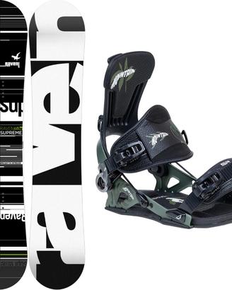 SET SNOWBOARD 154 55 57 59 61  ATTACCHI SP RAPIDI