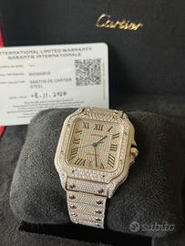 Santos De Cartier grande DIAMOND WSSA0018