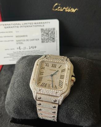 Santos De Cartier grande DIAMOND WSSA0018