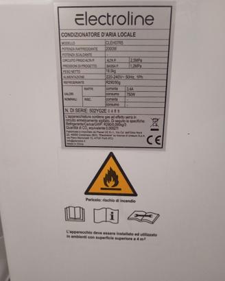 condizionatore electroline 7000 btu