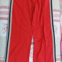 pantaloni tuta rossa donna Benetton 