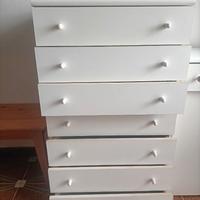 Settimino e scarpiera bianco