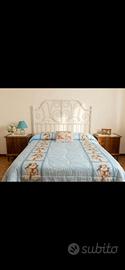Letto 1 piazza e mezza in ferro battuto+ materasso