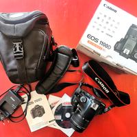 Canon eos 1100d + 18-55 mm + custodia tracolla