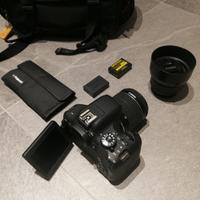 Canon eos 750d KIT con 18-55 e 50 f1.8 + borsa