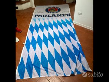 Bandiera birra paulaner monaco baviera grande pub