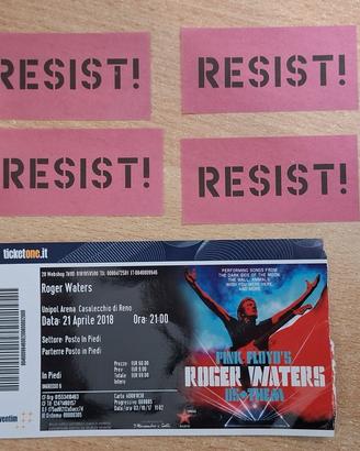 Biglietto Roger Waters 2018 + "Resist!"