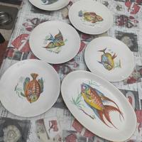 set piatti pesce Monopoli porcellana 