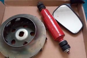 ventola,fiat 500 EPOCA specchio ammortizzatore 