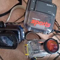 3 custodie x camere Sony subacquei