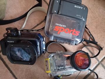 3 custodie x camere Sony subacquei