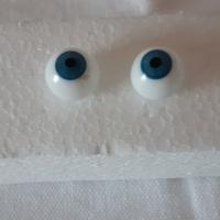 Coppia occhi in vetro soffiato per bambole 