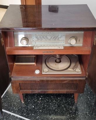 Mobile Radio Giradischi Vintage Anni 60 Kuba Burma