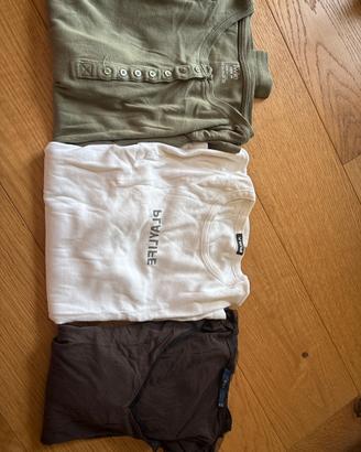 3 magliette maniche lunghe