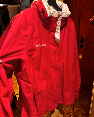Giacca Columbia Core Intercharge rossa e bianca XL