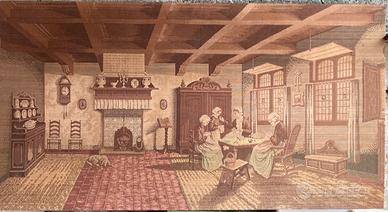 Arazzo in tessuto ricamato