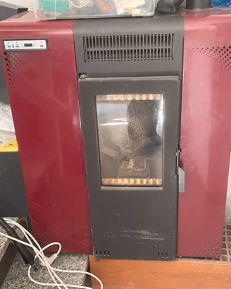 Stufa a pellet Vulcanina mini slim con manuale