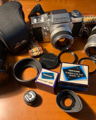 Fotocamera TOPCON RESuper + teleobb. + accessori