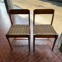 Sedie Vintage seduta in paglia