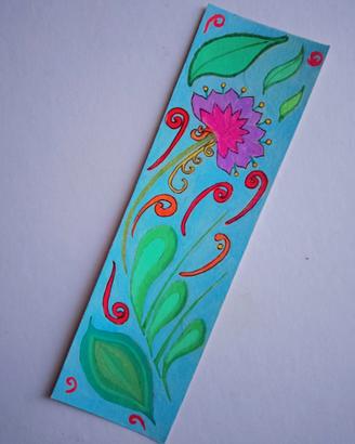 segnalibro dipinto a mano 