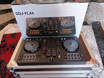 Consolle Pioneer DDJ-FLX4 con Flightcase NO PC