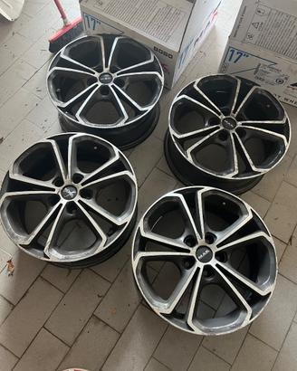 4 cerchi in lega MAK RHEIN ICE BLACK 7J x 17 H2”