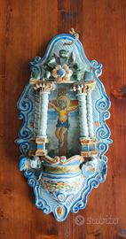 acquasantiera in ceramica 