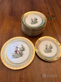 12 piatti frutta/dolce +piatto piano