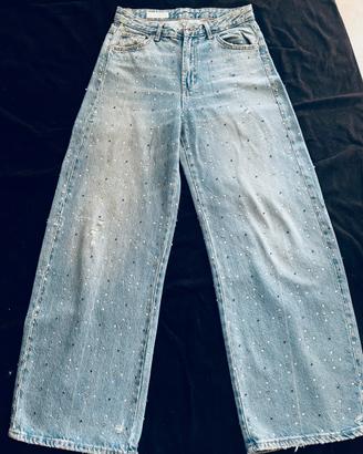Jeans con strass