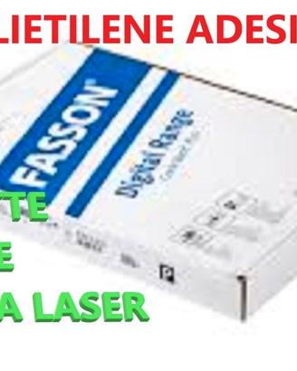 POLIETILENE ADESIVO ETICHETTE AVERY FASSON FOGLI