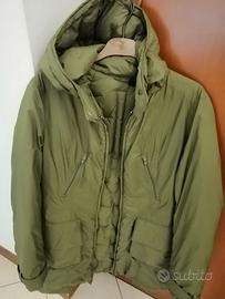 Giaccone piumino d'oca verde ADD tg 42 donna