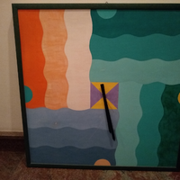 Orologio da parete dipinto a mano