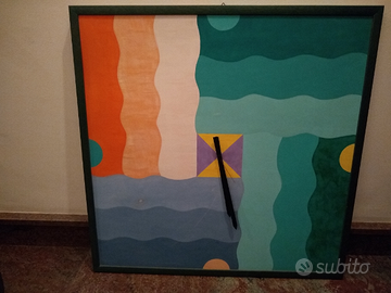 Orologio da parete dipinto a mano