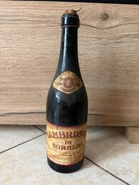 bottiglia di vino lambrusco 1968