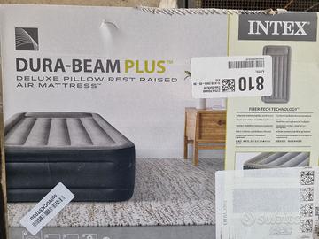 2 X MATERASSO GONFIABILE INTEX DURA-BEAM PLUS DELU