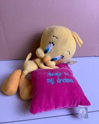Peluche Titti (Tweety) Looney Tunes con Cuscino Ro