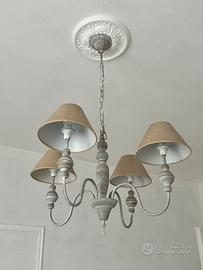 Lampadario syile shabby