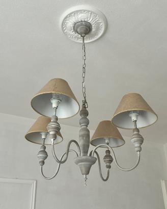 Lampadario syile shabby