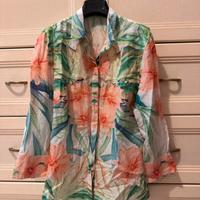 Camicia a fiori donna