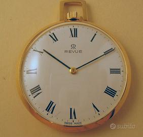Orologio d'oro da taschino revue