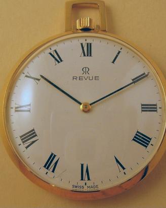 Orologio d'oro da taschino revue